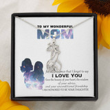 to my mom, special necklace for Mom, mother and daughter necklace, best gift for mom 08mg