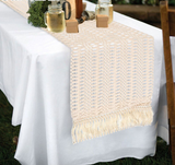 Woven Beige Table Runner