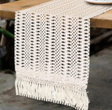 Woven Beige Table Runner
