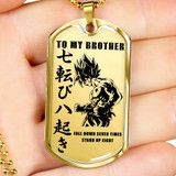 Personalized My Brother Dog Tag Necklace Chain - Inspirational To My Brother, Best Gifts For Your Brother, Idea Gift, Birthday, Christmas Gift For Brother ndbo28