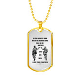 Personalized My Brother Dog Tag Necklace Chain - Inspirational To My Brother, Best Gifts For Your Brother, Idea Gift, Birthday, Christmas Gift For Brother ndbo24