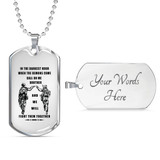 Personalized My Brother Dog Tag Necklace Chain - Inspirational To My Brother, Best Gifts For Your Brother, Idea Gift, Birthday, Christmas Gift For Brother ndbo24