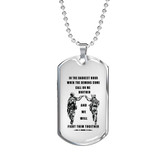Personalized My Brother Dog Tag Necklace Chain - Inspirational To My Brother, Best Gifts For Your Brother, Idea Gift, Birthday, Christmas Gift For Brother ndbo24