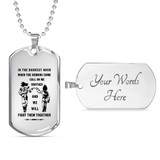Personalized My Brother Dog Tag Necklace Chain - Inspirational To My Brother, Best Gifts For Your Brother, Idea Gift, Birthday, Christmas Gift For Brother ndbo27