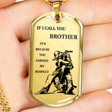 Personalized My Brother Dog Tag Necklace Chain - Inspirational To My Brother, Best Gifts For Your Brother, Idea Gift, Birthday, Christmas Gift For Brother ndbo10