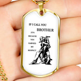 Personalized My Brother Dog Tag Necklace Chain - Inspirational To My Brother, Best Gifts For Your Brother, Idea Gift, Birthday, Christmas Gift For Brother ndbo6