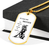 Personalized My Brother Dog Tag Necklace Chain - Inspirational To My Brother, Best Gifts For Your Brother, Idea Gift, Birthday, Christmas Gift For Brother ndbo6