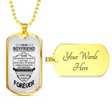 Boyfriend Dog Tag, To My Boyfriend From Girlfriend Dog Tag, Boyfriend Dog Tags Idea, Gift For Boyfriend, Birthday Gift, Christmas Gift, Valentine Gift For Boyfriend ndbf124