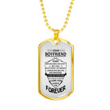 Boyfriend Dog Tag, To My Boyfriend From Girlfriend Dog Tag, Boyfriend Dog Tags Idea, Gift For Boyfriend, Birthday Gift, Christmas Gift, Valentine Gift For Boyfriend ndbf124