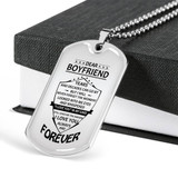 Boyfriend Dog Tag, To My Boyfriend From Girlfriend Dog Tag, Boyfriend Dog Tags Idea, Gift For Boyfriend, Birthday Gift, Christmas Gift, Valentine Gift For Boyfriend ndbf124