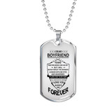 Boyfriend Dog Tag, To My Boyfriend From Girlfriend Dog Tag, Boyfriend Dog Tags Idea, Gift For Boyfriend, Birthday Gift, Christmas Gift, Valentine Gift For Boyfriend ndbf124