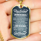 Boyfriend Dog Tag, To My Boyfriend From Girlfriend Dog Tag, Boyfriend Dog Tags Idea, Gift For Boyfriend, Birthday Gift, Christmas Gift, Valentine Gift For Boyfriend ndbf105