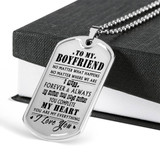 Boyfriend Dog Tag, To My Boyfriend From Girlfriend Dog Tag, Boyfriend Dog Tags Idea, Gift For Boyfriend, Birthday Gift, Christmas Gift, Valentine Gift For Boyfriend ndbf97