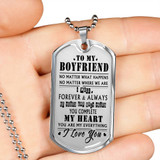 Boyfriend Dog Tag, To My Boyfriend From Girlfriend Dog Tag, Boyfriend Dog Tags Idea, Gift For Boyfriend, Birthday Gift, Christmas Gift, Valentine Gift For Boyfriend ndbf97