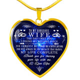 To my wife necklace, luxury necklace,amazing wife heart necklace, special necklace for wife - thank you for sharing your life with me - I love you 610whs To my wife necklace, luxury necklace,amazing wife heart necklace, special necklace for wife - thank you for sharing your life with me - I love you 610whs