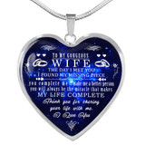 To my wife necklace, luxury necklace,amazing wife heart necklace, special necklace for wife - thank you for sharing your life with me - I love you 610whs To my wife necklace, luxury necklace,amazing wife heart necklace, special necklace for wife - thank you for sharing your life with me - I love you 610whs