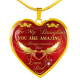 Dad And Daughter, To My Daughter, Gift For Daughter, Heart Charm For Daughter, Birthday Gift For Daughter, To My Love, Best Gift For Daughter, Perfect Gift For Daughter, Anniversary Gift For Daughter, Christmas Gift For Daughter, LvA, briansi1141
