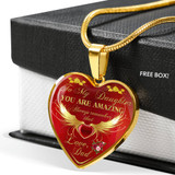 Dad And Daughter, To My Daughter, Gift For Daughter, Heart Charm For Daughter, Birthday Gift For Daughter, To My Love, Best Gift For Daughter, Perfect Gift For Daughter, Anniversary Gift For Daughter, Christmas Gift For Daughter, LvA, briansi1141