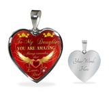 Dad And Daughter, To My Daughter, Gift For Daughter, Heart Charm For Daughter, Birthday Gift For Daughter, To My Love, Best Gift For Daughter, Perfect Gift For Daughter, Anniversary Gift For Daughter, Christmas Gift For Daughter, LvA, briansi1141
