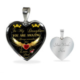 Dad And Daughter, To My Daughter, Gift For Daughter, Heart Charm For Daughter, Birthday Gift For Daughter, To My Love, Best Gift For Daughter, Perfect Gift For Daughter, Anniversary Gift For Daughter, Christmas Gift For Daughter, LvA, briansi1140