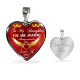 Dad And Daughter, To My Daughter, Gift For Daughter, Heart Charm For Daughter, Birthday Gift For Daughter, To My Love, Best Gift For Daughter, Perfect Gift For Daughter, Anniversary Gift For Daughter, Christmas Gift For Daughter, LvA, briansi1138