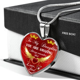 Dad And Daughter, To My Daughter, Gift For Daughter, Heart Charm For Daughter, Birthday Gift For Daughter, To My Love, Best Gift For Daughter, Perfect Gift For Daughter, Anniversary Gift For Daughter, Christmas Gift For Daughter, LvA, briansi1138