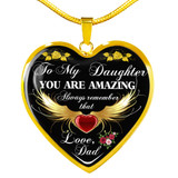 Dad And Daughter, To My Daughter, Gift For Daughter, Heart Charm For Daughter, Birthday Gift For Daughter, To My Love, Best Gift For Daughter, Perfect Gift For Daughter, Anniversary Gift For Daughter, Christmas Gift For Daughter, LvA, briansi1137