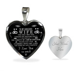 To My Wife Necklace,Special Necklace For Wife,Best Necklace For Wife,Husband And Wife Necklace,Birthday Gift For Wife,Amazing Necklace For Wife, Best Wife Gift,Amazing Gift Necklace For Wife 1218whs