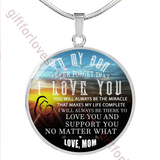 Son necklac ,to my son necklace from mom-birthday gift for son,special necklace for son,necklace idea for son, mother and son necklace, best gift for your son 775sms