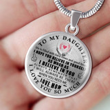 Gift For Daughter From Mom,To My Daughter Necklace From Mom,Necklace For Daughter ,Special Daughter Necklace,Amazing Necklace For Daughter,Best Birthday Gift For Daughter,Gift Necklace Pendant For Daughter 1196dms