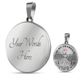 to my grandson necklace, luxury necklace for grandson, best birthday gift for grandson, best gift idea for grandson 1102grsps
