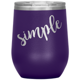 Simple Wine Tumbler with Lid [Because Opposites Attract!]