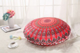 Round Mandala Floor Pillow Case Cover Indian Bohemian Poufs Decorative Boho Pillowcase Diameter 45cm 75cm