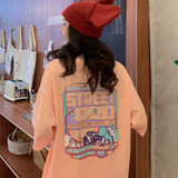 Womens Cartoon Oversized T-Shirt