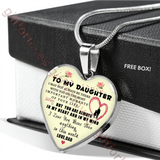 To my daughter: luxury necklace for daughter,best gift for daughter from dad, special birthday necklace for your daughter, father and daughter necklace 945dhd