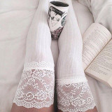 Women Winter Over Knee Long Stocking laces