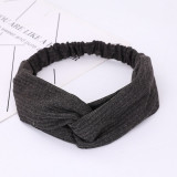 Women Headband Cross Top Knot Elastic Hair Bands Soft Solid Color Girls Hairband Hair Accessories Twisted Knotted Headwrap