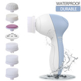PIXNOR 7 in 1 Electric Facial Cleaning Brush Skin Care Beauty Device Spa Brush Skin Massage Tool