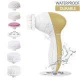 PIXNOR 7 in 1 Electric Facial Cleaning Brush Skin Care Beauty Device Spa Brush Skin Massage Tool