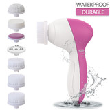 PIXNOR 7 in 1 Electric Facial Cleaning Brush Skin Care Beauty Device Spa Brush Skin Massage Tool
