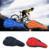 MTB Mountain Bike Cycling Thickened Extra Comfort Ultra Soft Silicone 3D Gel Pad Cushion Cover Bicycle Saddle Seat 4 Colors