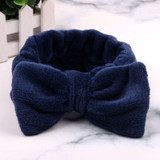 2020 New OMG Letter Coral Fleece Wash Face Bow Hairbands For Women Girls Headbands Headwear Hair Bands Turban Hair Accessories