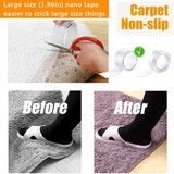 2020 Transparent Velcro Nano Tape Washable and Reusable Double-sided Adhesive Adhesive Universal Hook Tape for Furniture