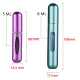 8ml 5ml Portable Mini Refillable Perfume Bottle With Spray Scent Pump Empty Cosmetic Containers Spray Atomizer Bottle For Travel
