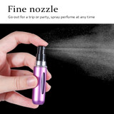 8ml 5ml Portable Mini Refillable Perfume Bottle With Spray Scent Pump Empty Cosmetic Containers Spray Atomizer Bottle For Travel