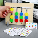 Toy Colors and Fruits Double Sided Matching Logical Reasoning Game Educational For Kids  (White)