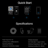 Dimmable Smart Wifi LED Strip Light Kit Work With Amazon Google