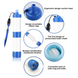 Emergency Hiking Detachable Water Drinking Filter Straw