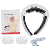 Electric Pulse Back and Neck Massager with Infrared Pain Relief Tool