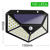 Powerful 100 LED Outdoor Solar LED Lights With Motion Sensor
